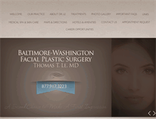 Tablet Screenshot of bwfacialplasticsurgery.com